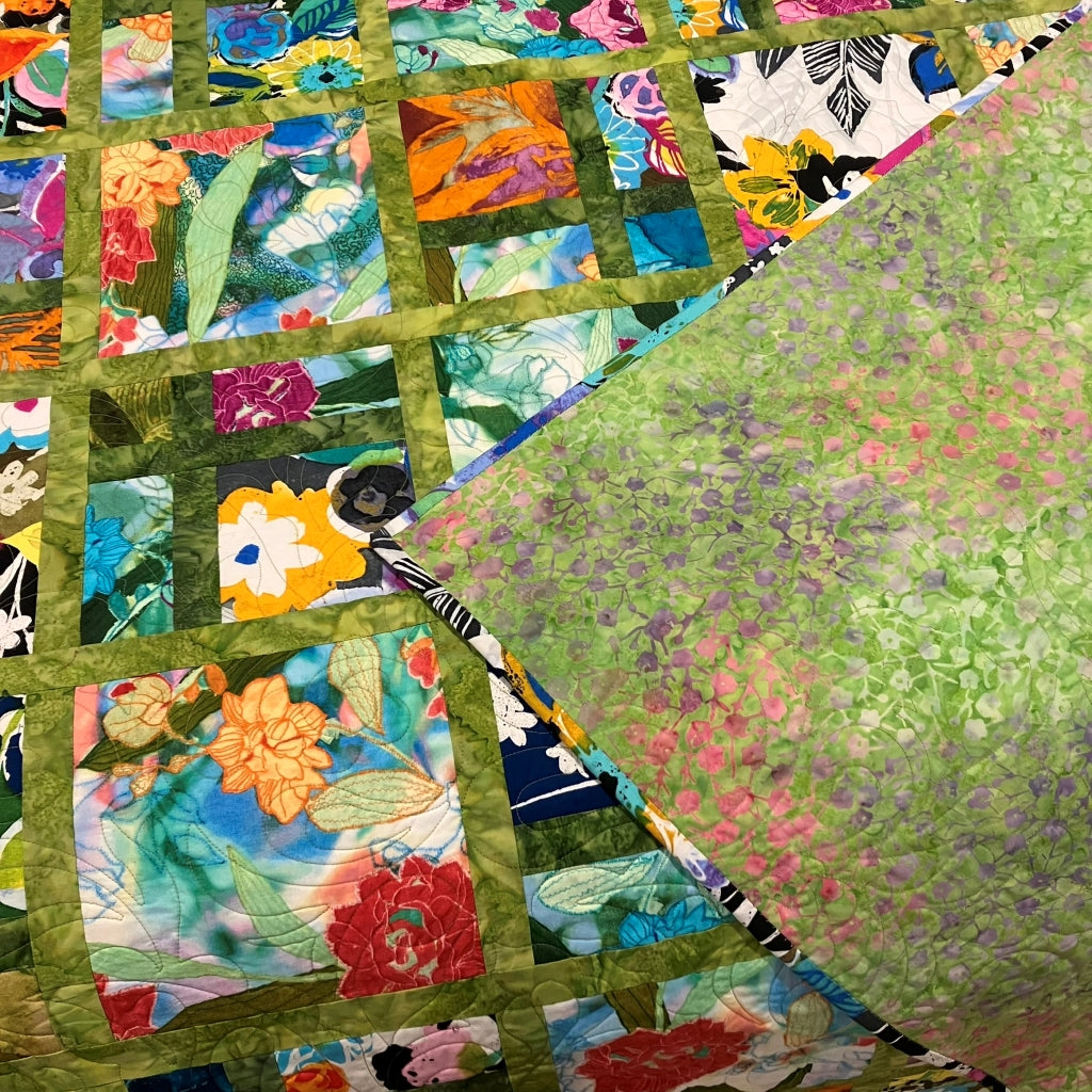 handmade patchwork quilt australia - batik fabrics