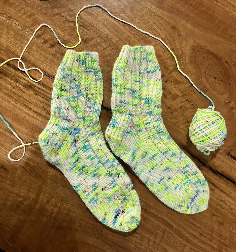 Made to measure hand knit socks