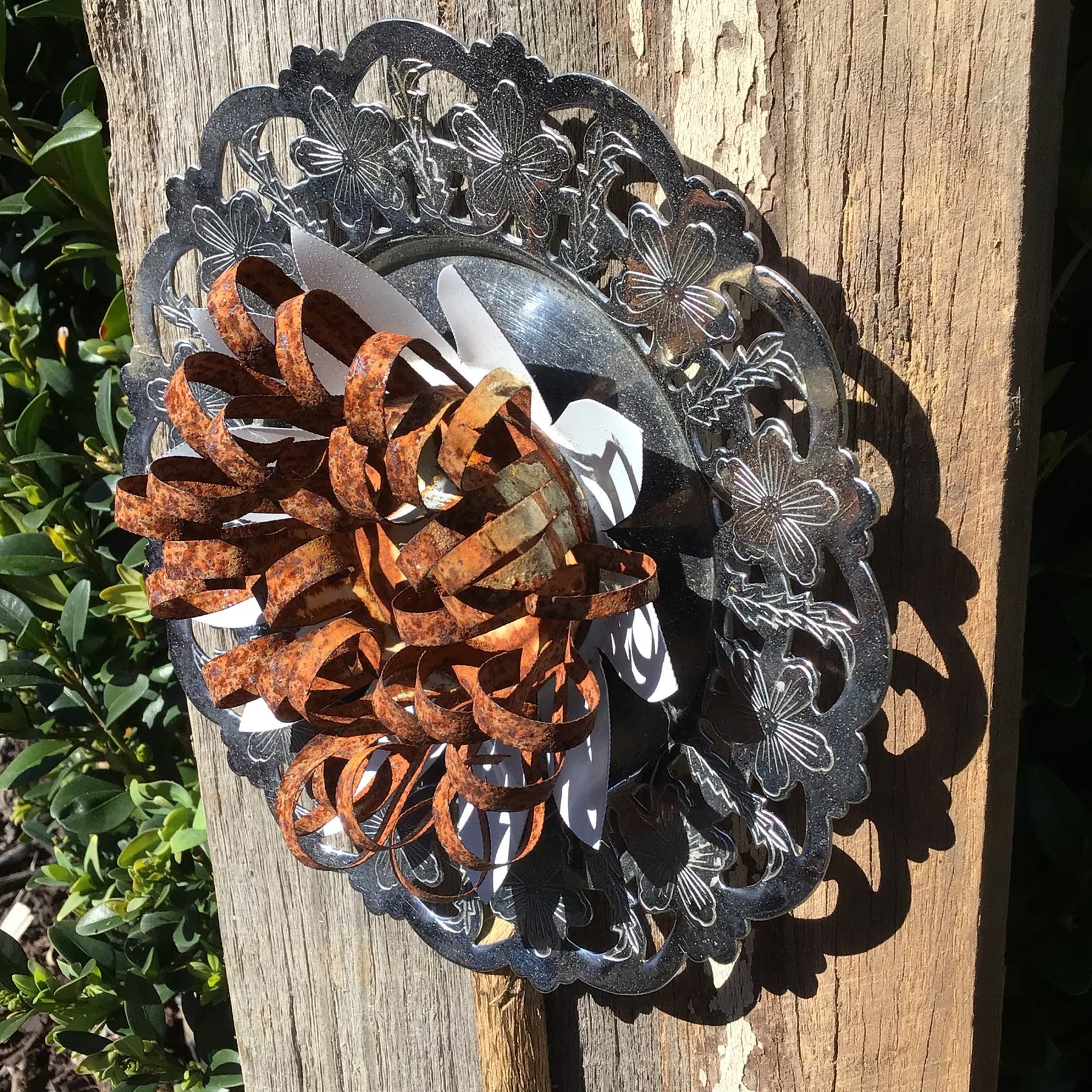 Upcycled Flower 3D Wall Art