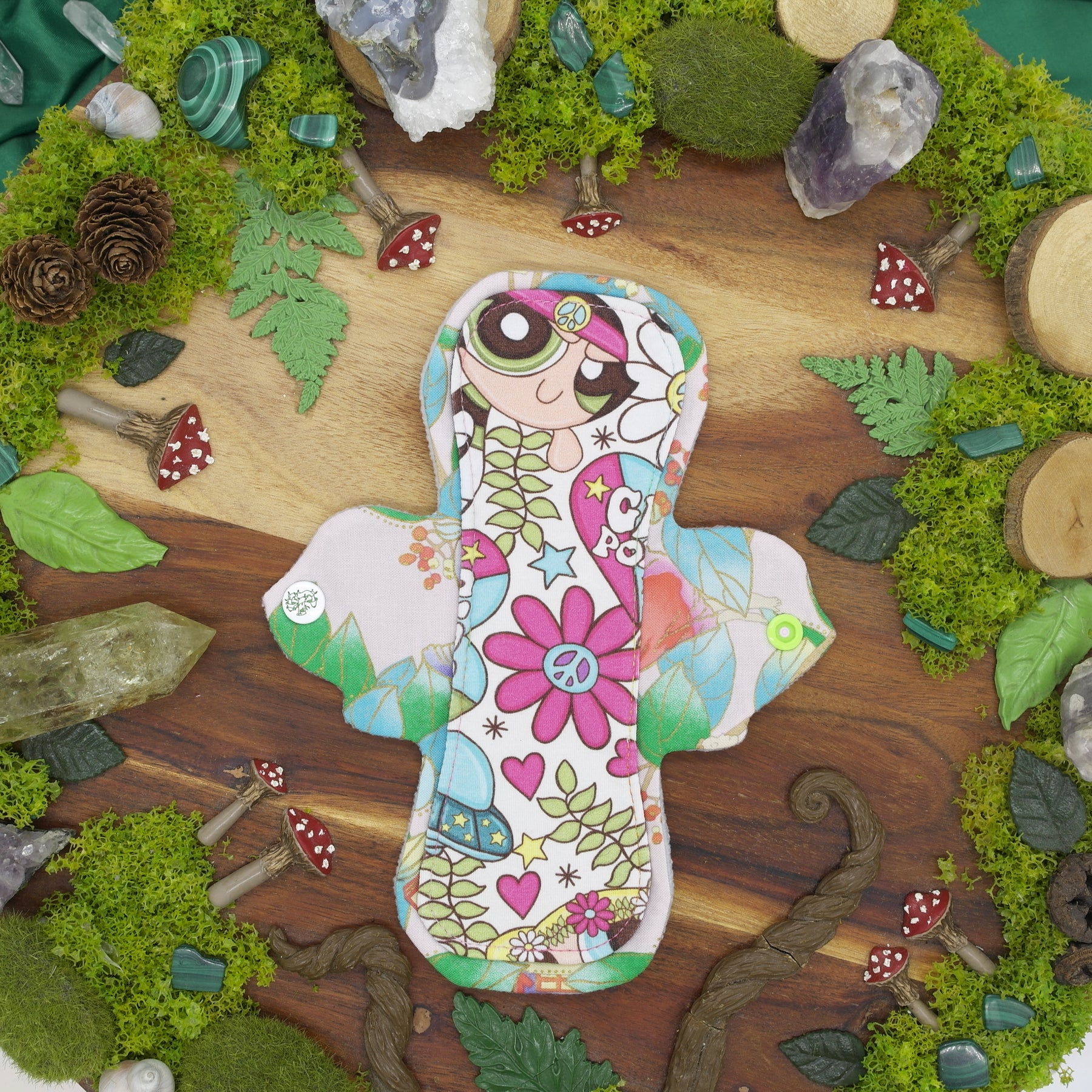 Eco-friendly reusable cloth pad 8" Moderate - Baddie