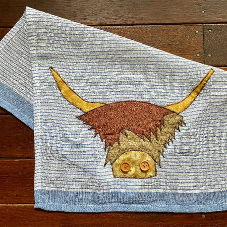 Highland Cow Tea Towel