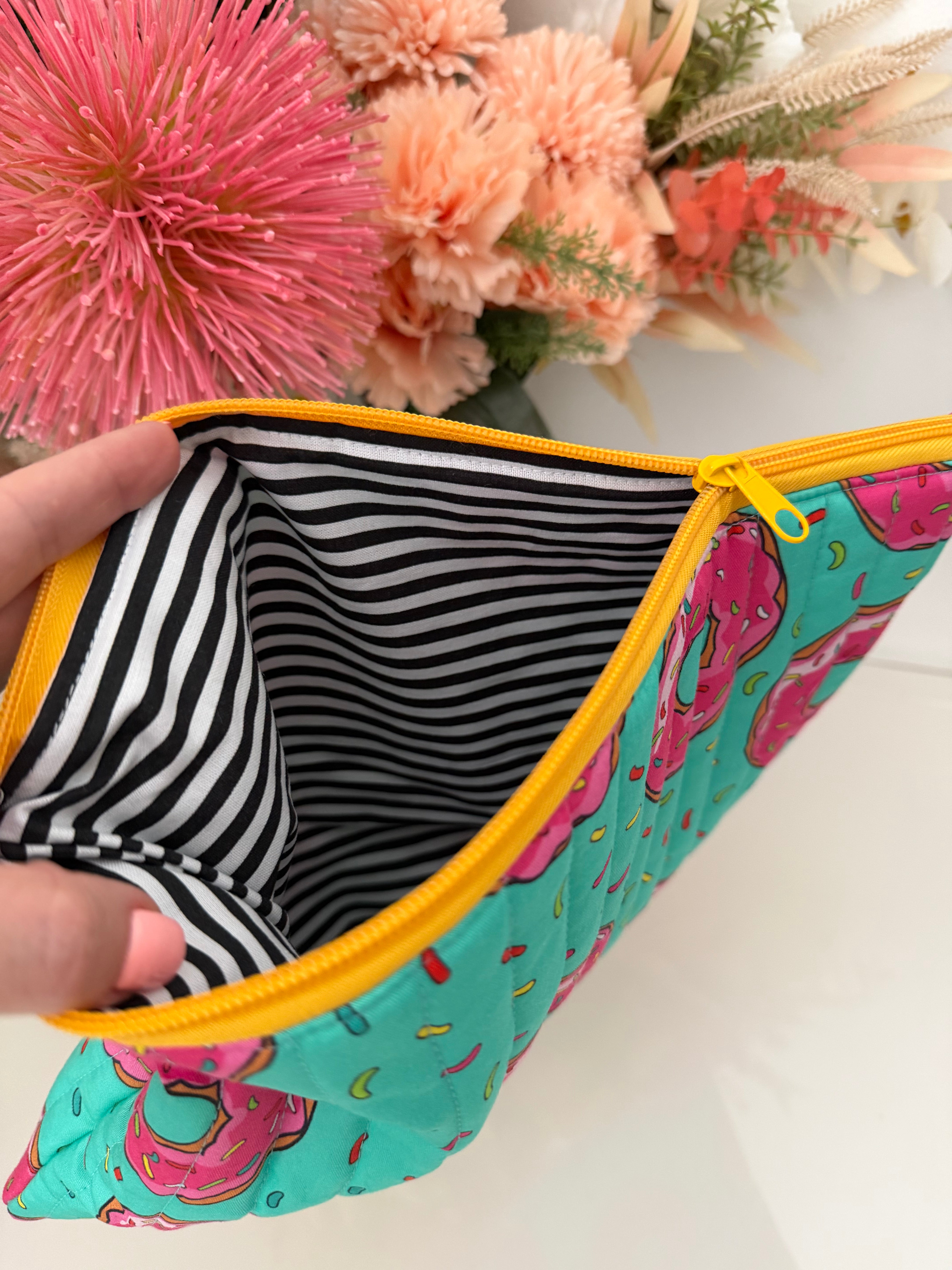 Quilted iPad Zipper Pouch - Various Designs
