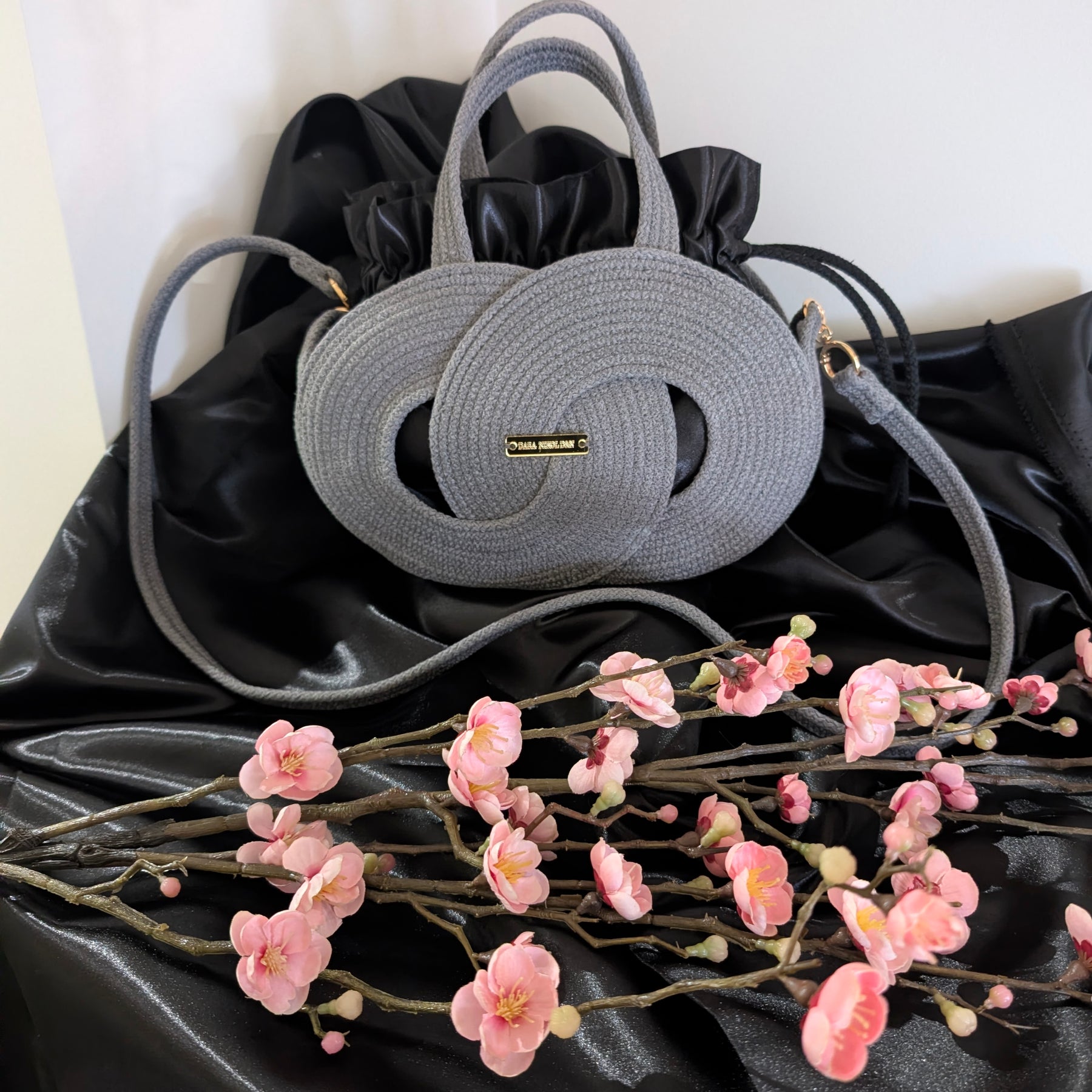 "Infinity" (S) Handmade Cotton Cord Bag