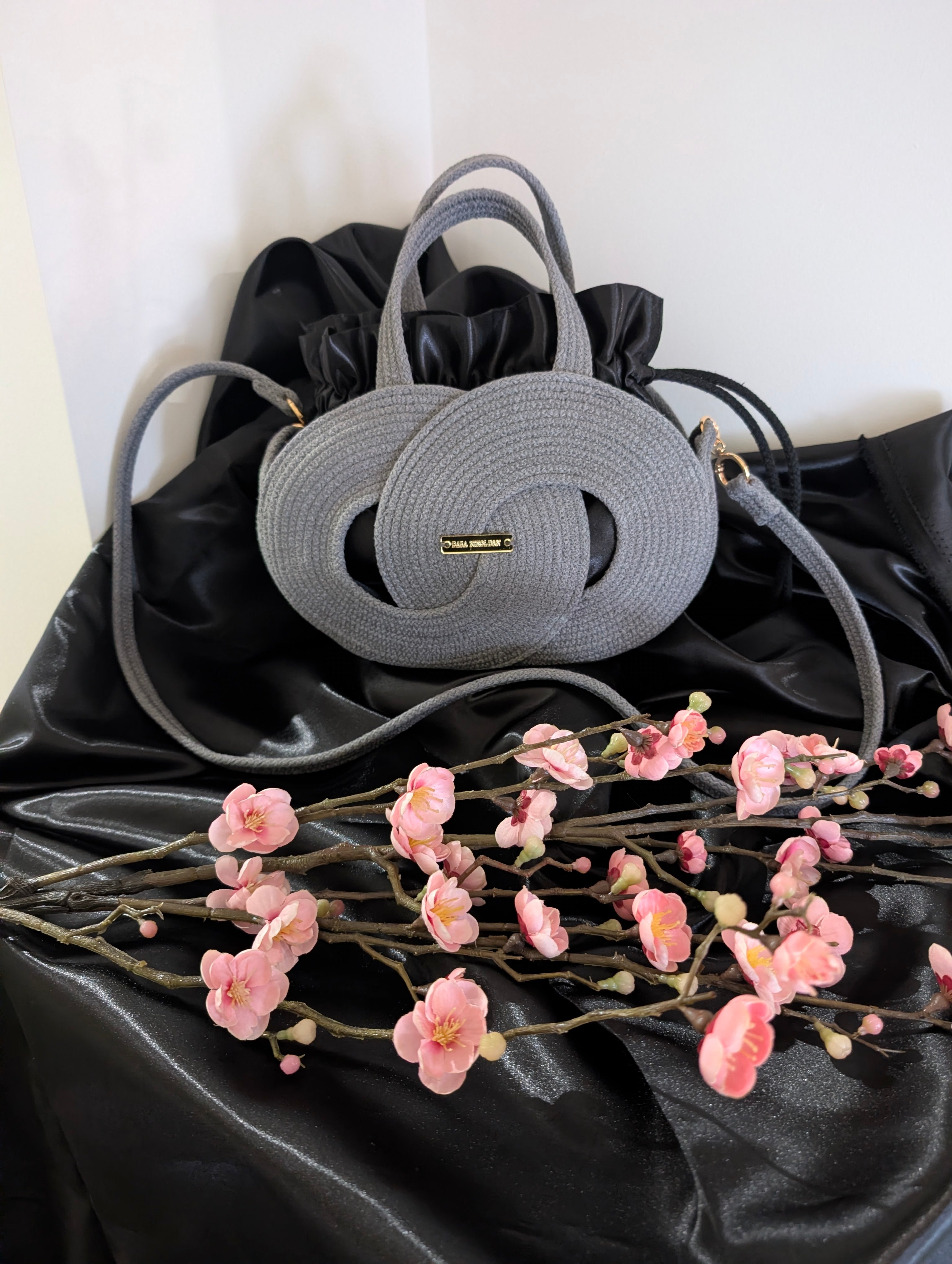 "Infinity" (S) Handmade Cotton Cord Bag