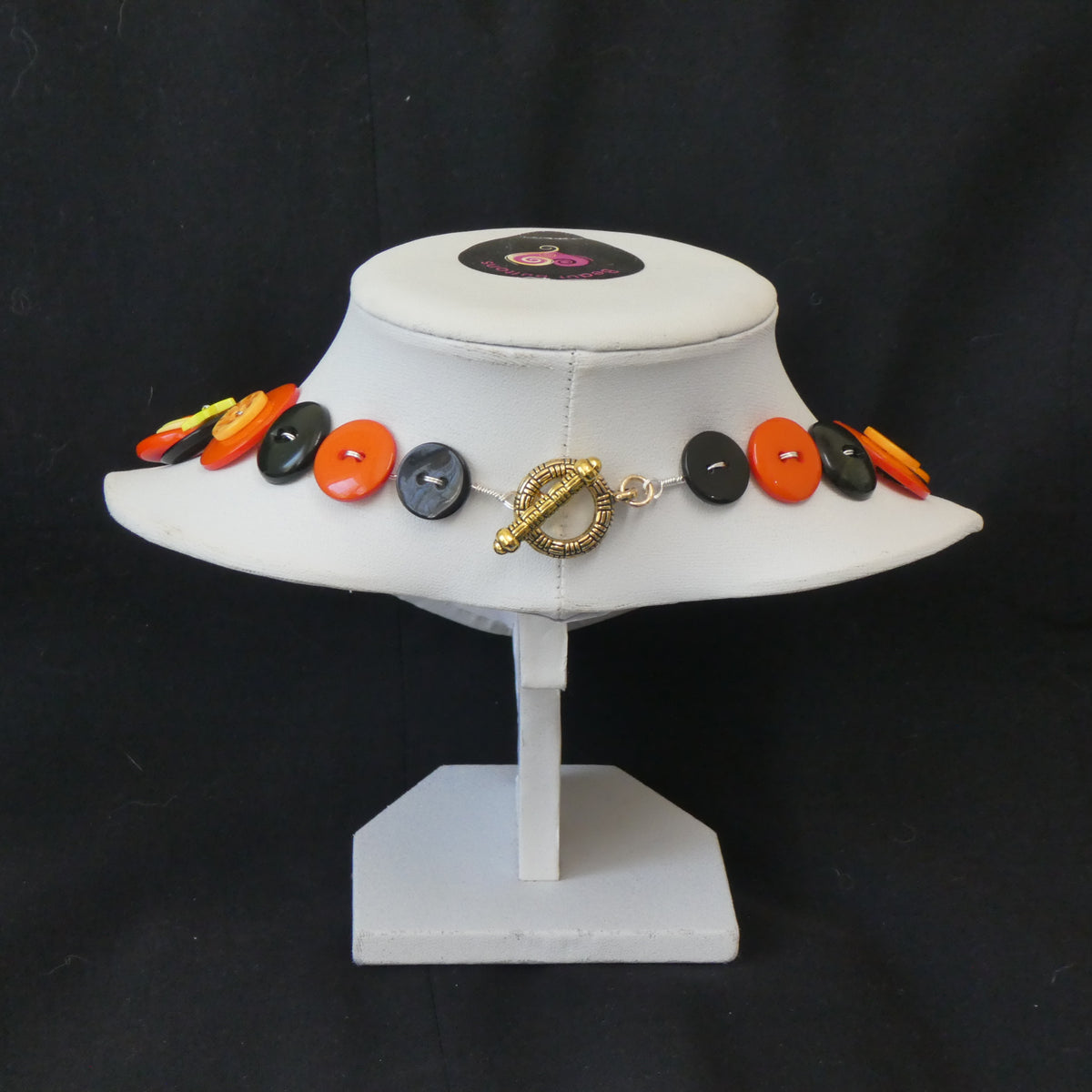 Halloween Button necklace - Jacks in Hats