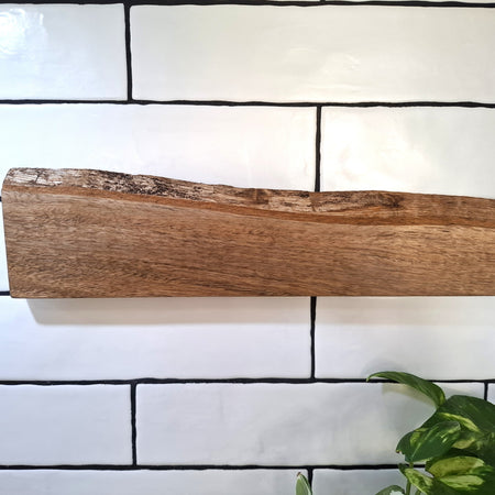 Handmade Wooden Magnetic Knife Holder: Wall-Mounted Kitchen Rack