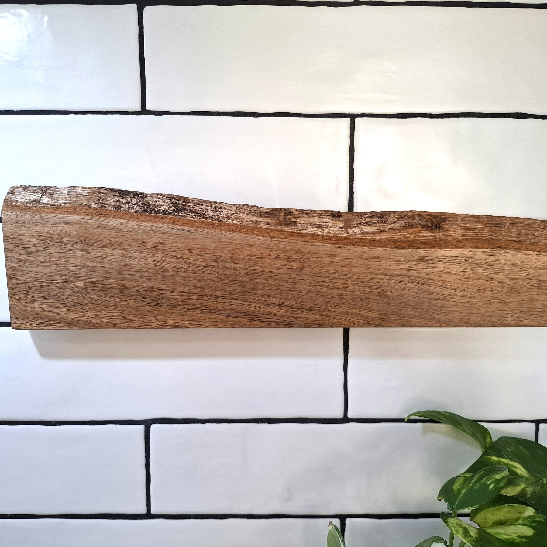 Handmade Wooden Magnetic Knife Holder: Wall-Mounted Kitchen Rack