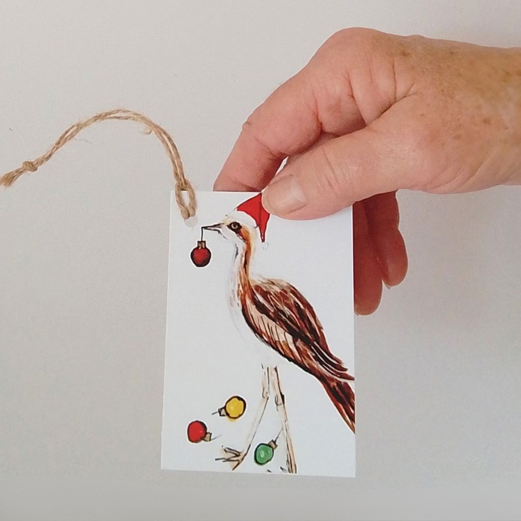 Curlew Christmas Tags - Set of 4 designs