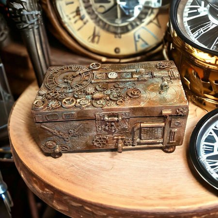 Steampunk jewellery/trinket/keepsake box