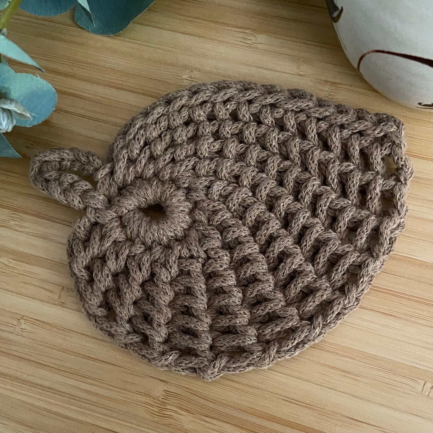 Crochet Leaf Coasters - Set of 4