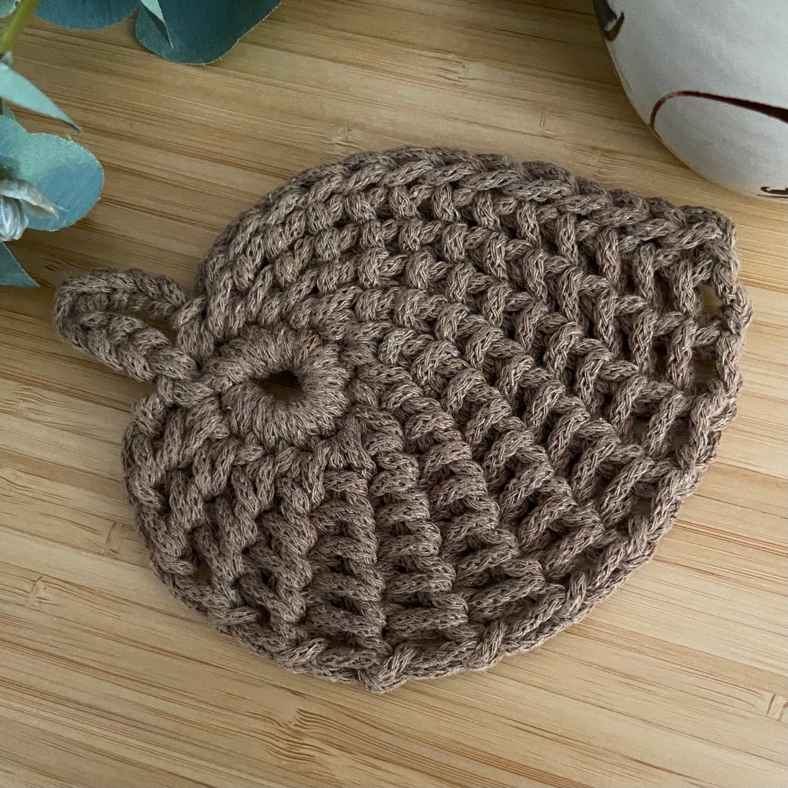 Crochet Leaf Coasters - Set of 4
