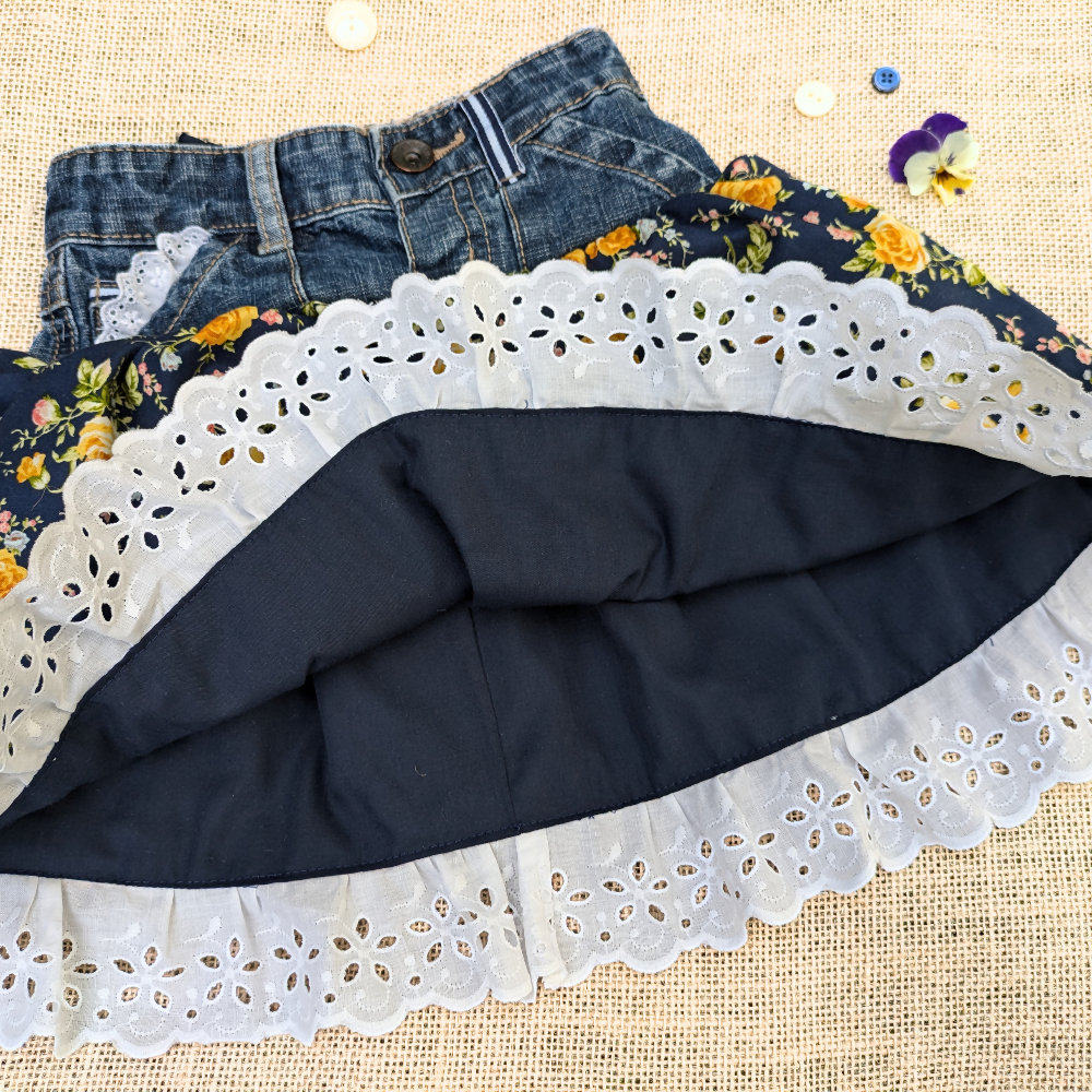 upcycled-denim-skirt-size-3-4-yellow-roses-navy-australian-handmade-sewing-artist-the-denim-patch (4)