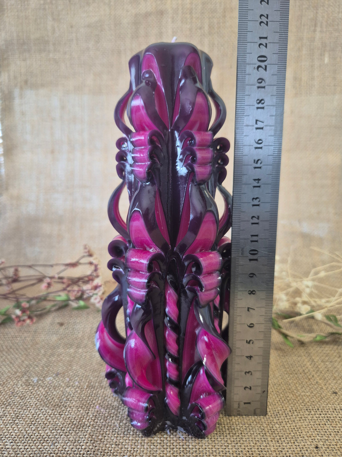 Pink, Magenta and Black 21cm