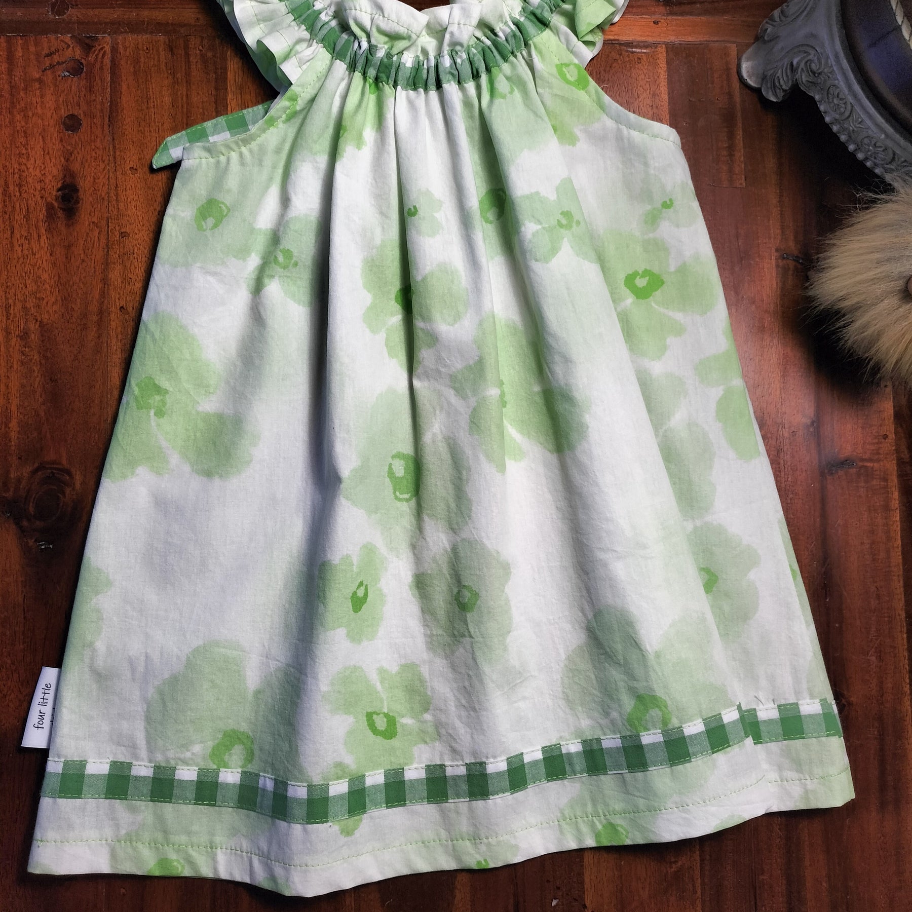 Sofia Dress – Green flowers
