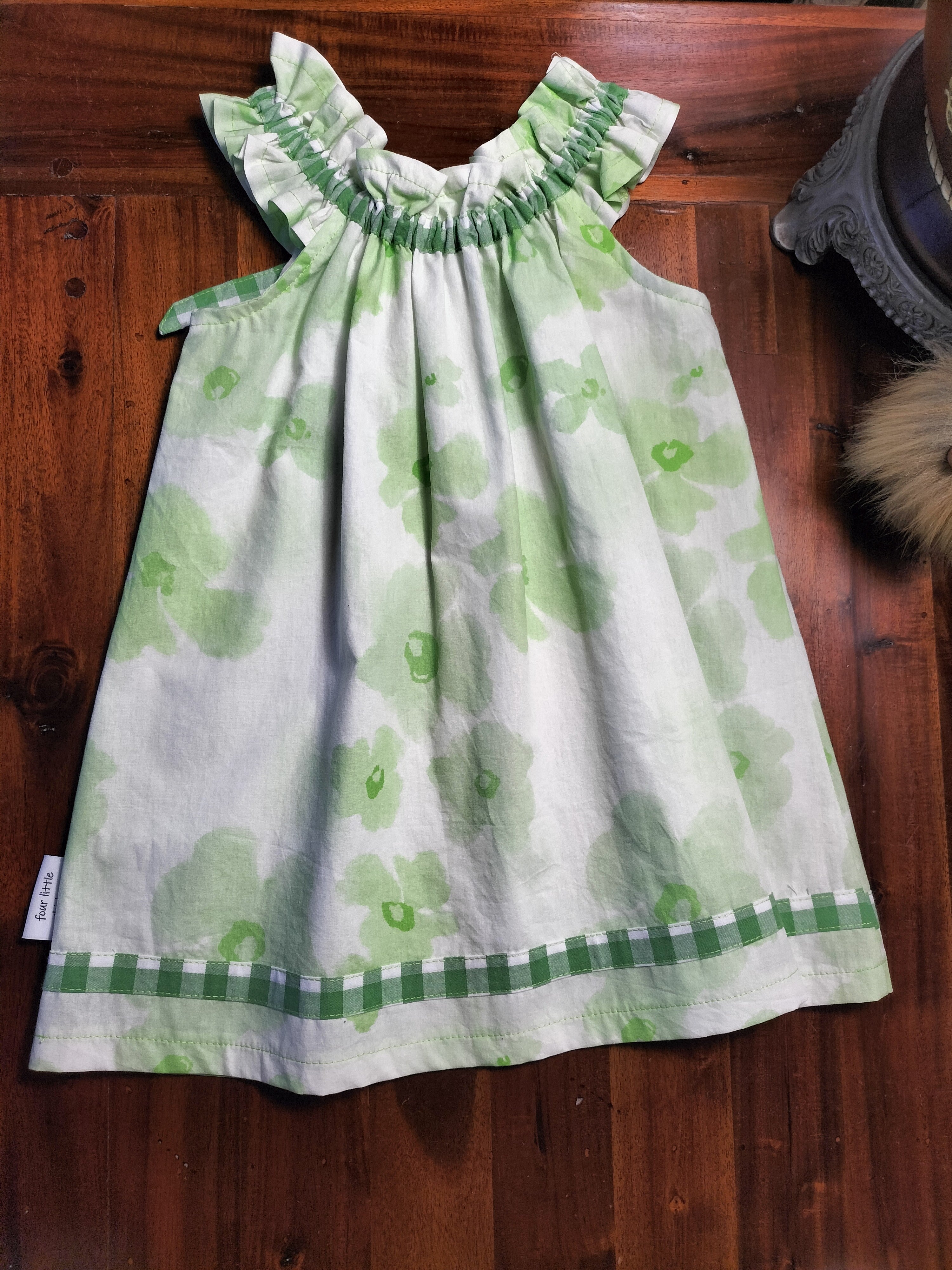 Sofia Dress – Green flowers