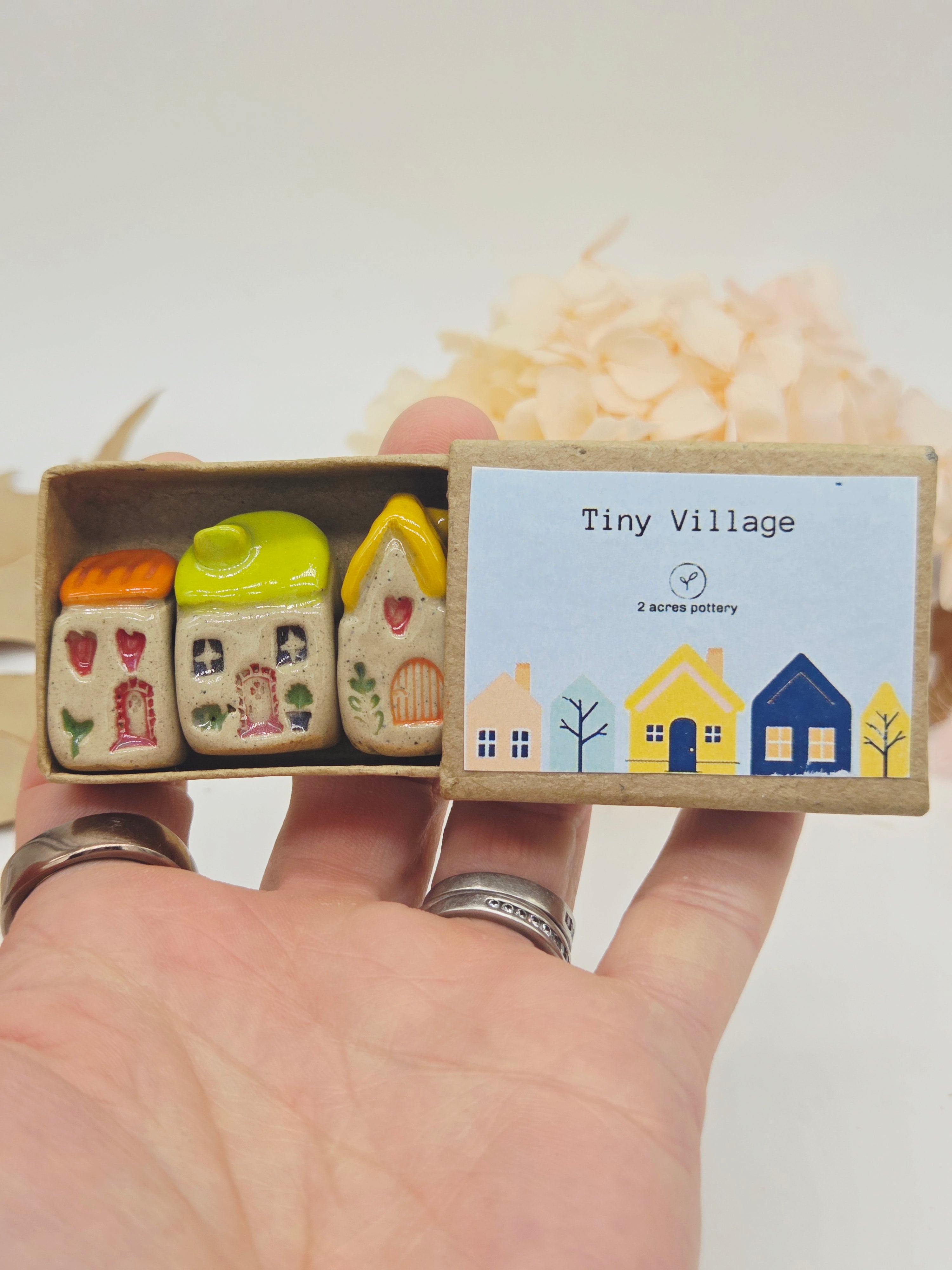 Tiny Ceramic Village - Silver Birch Way