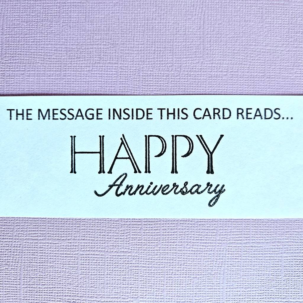 "Forever always", elegant, anniversary card