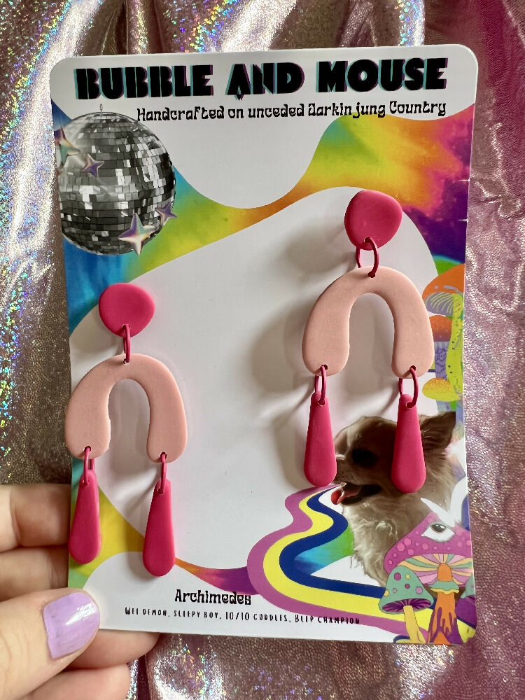 Pinky Ponk Dangle Earrings