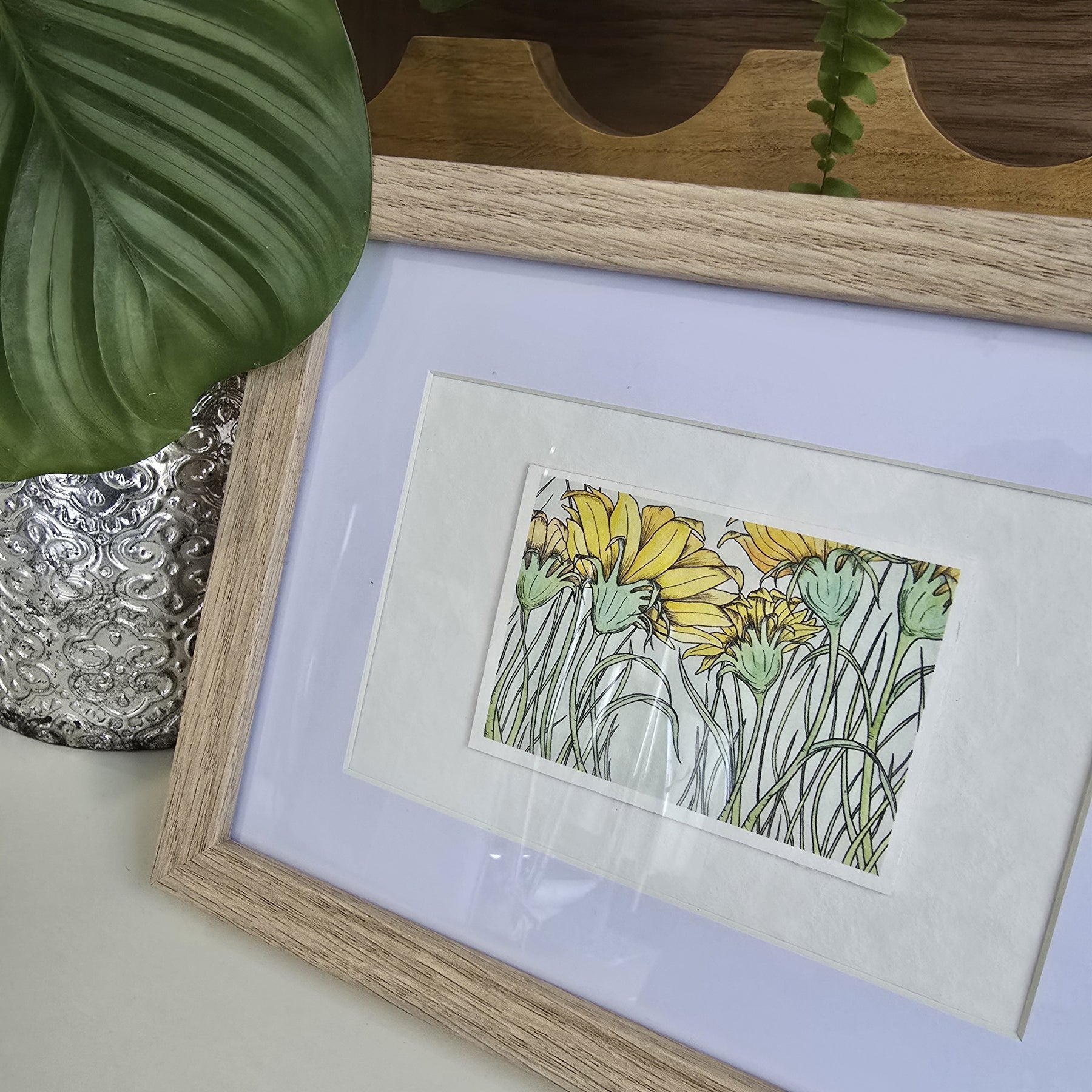 ACEO "Looking Up" Mini Artwork 2.5x3.5 inches