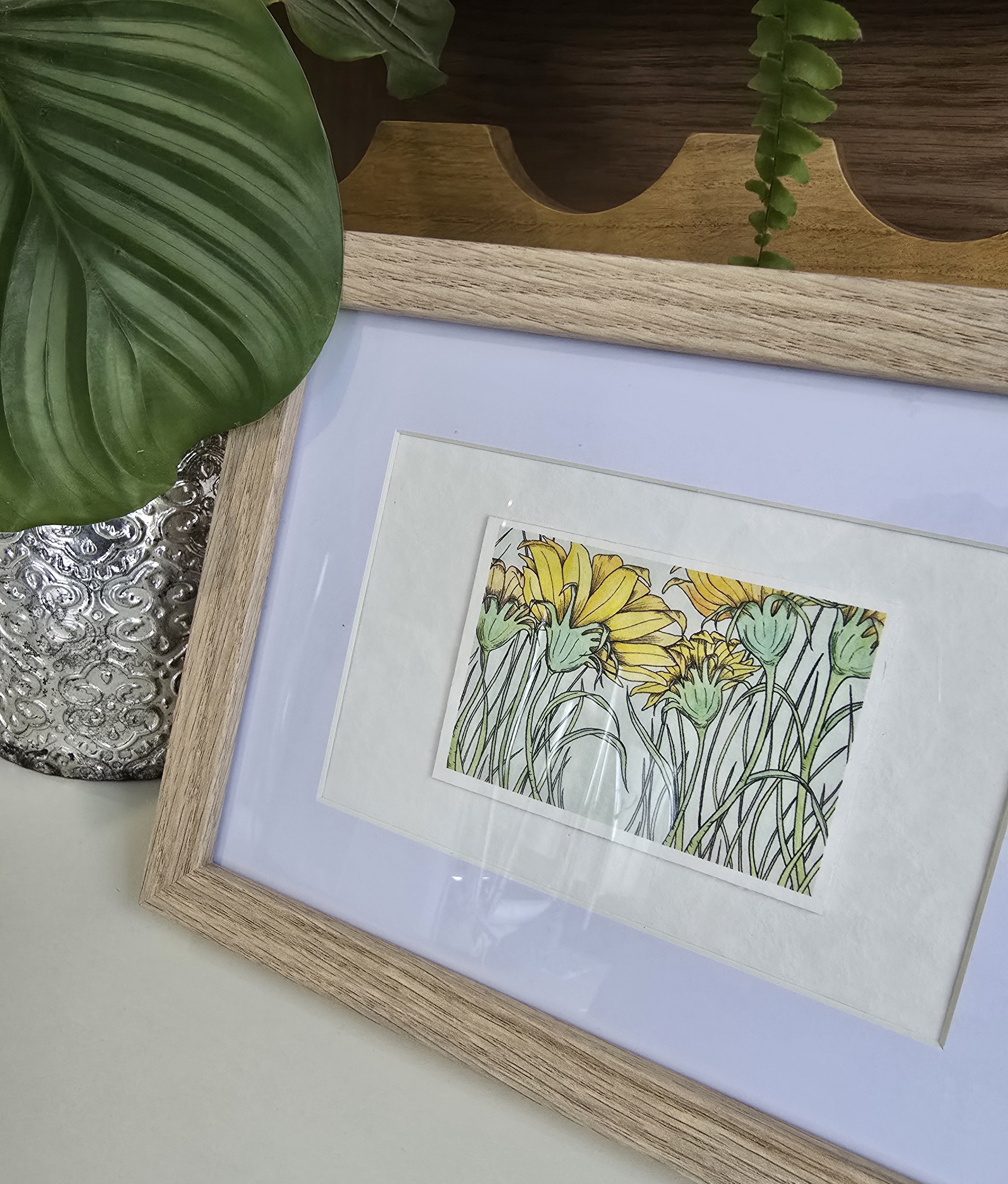ACEO "Looking Up" Mini Artwork 2.5x3.5 inches