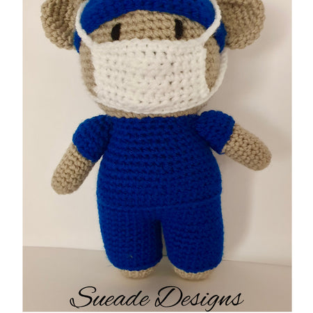 Crochet Hero Bear - Nurse / Doctor Any Colour🩷💙🩺