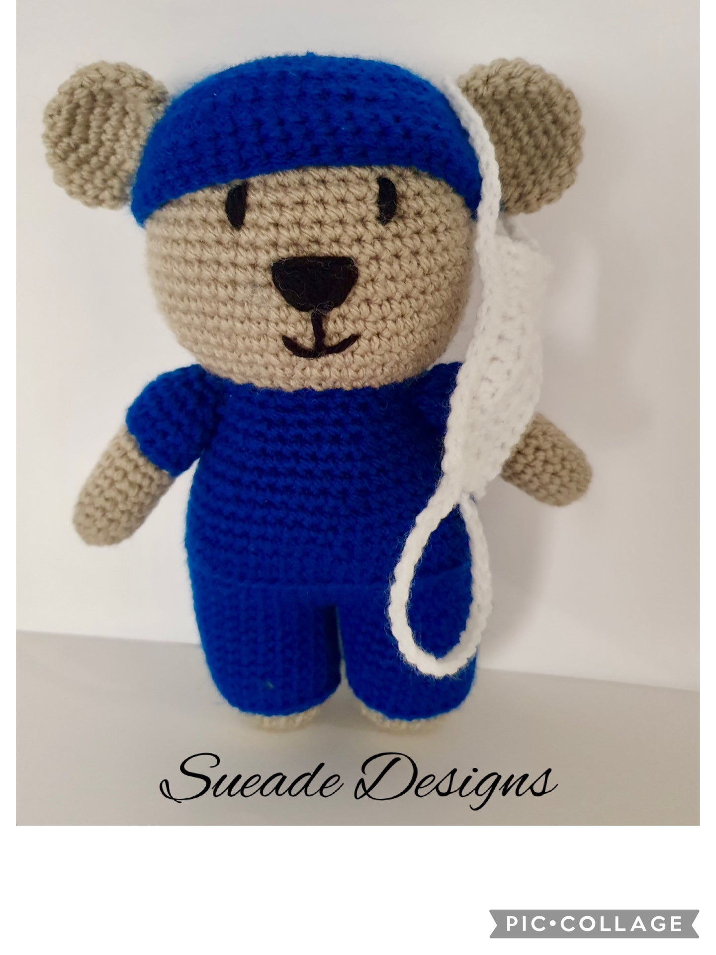 Crochet Hero Bear - Nurse / Doctor Any Colour🩷💙🩺