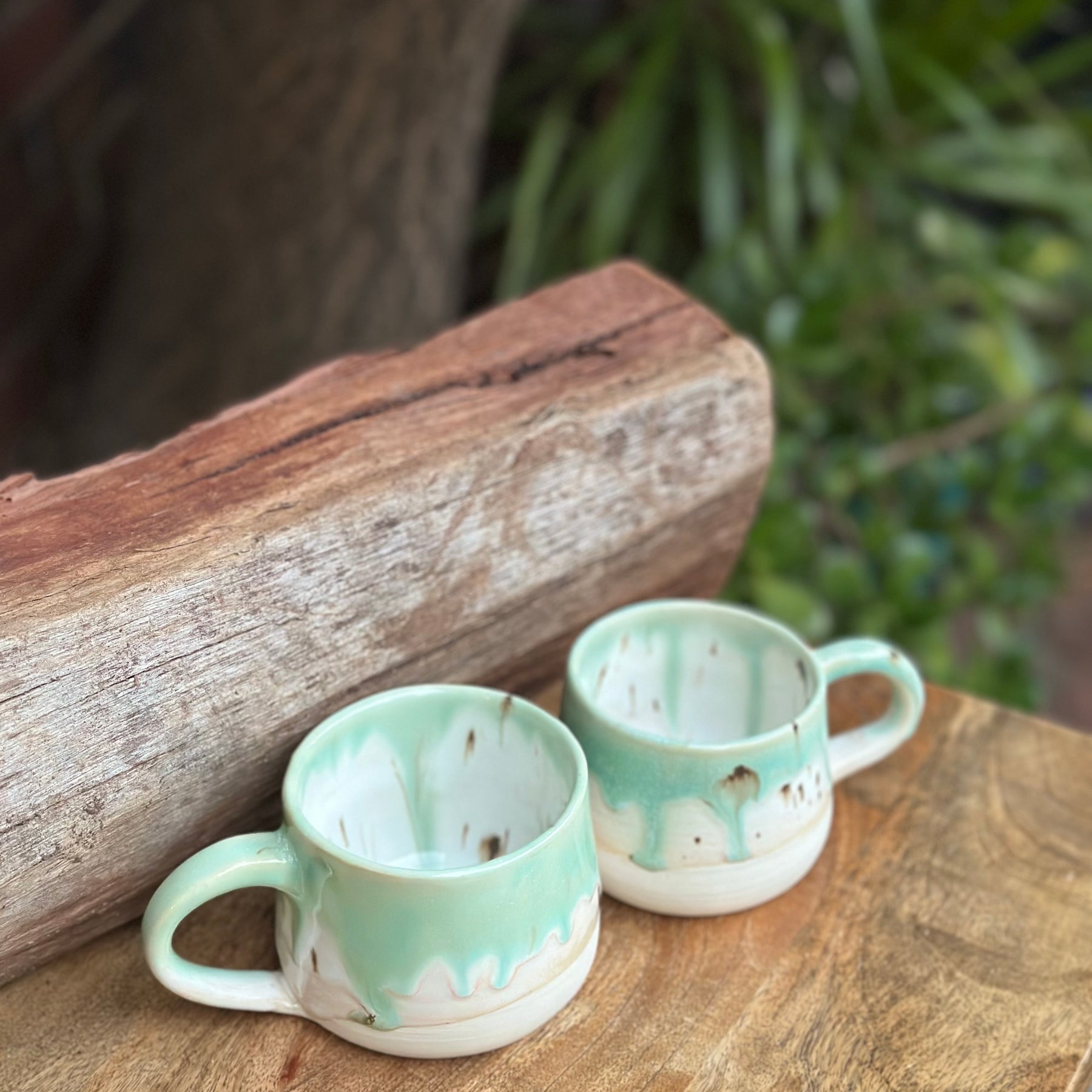 Morning Mist | Ceramic Handmade Stoneware Mug Pair