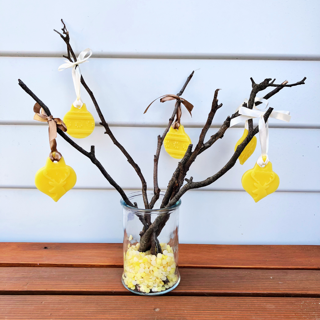 Beeswax Hanging Ornament Christmas Tree Decorations