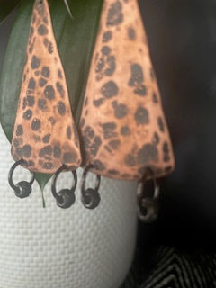 Statement Copper Earrings