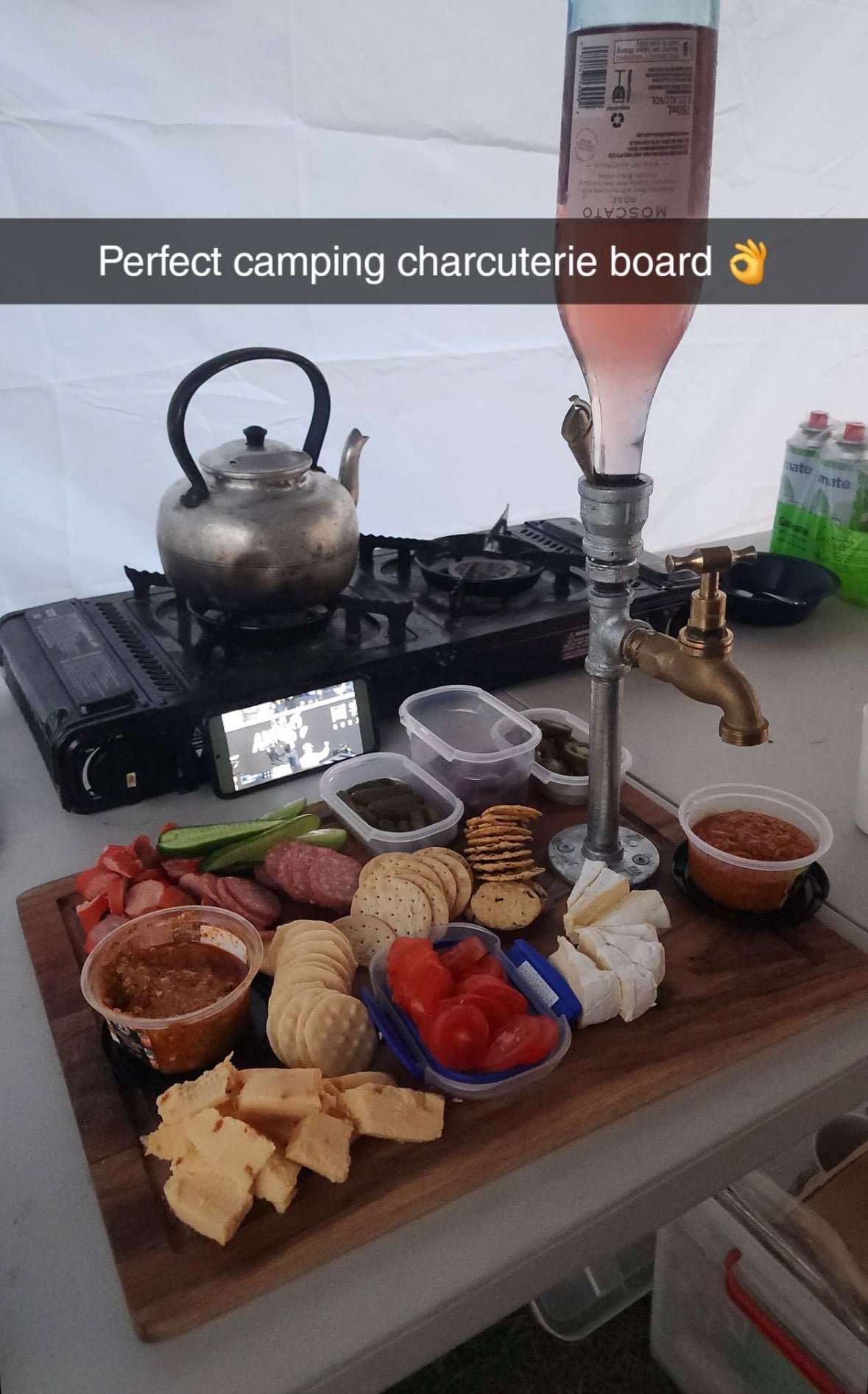 Wine On Tap Charcuterie Board