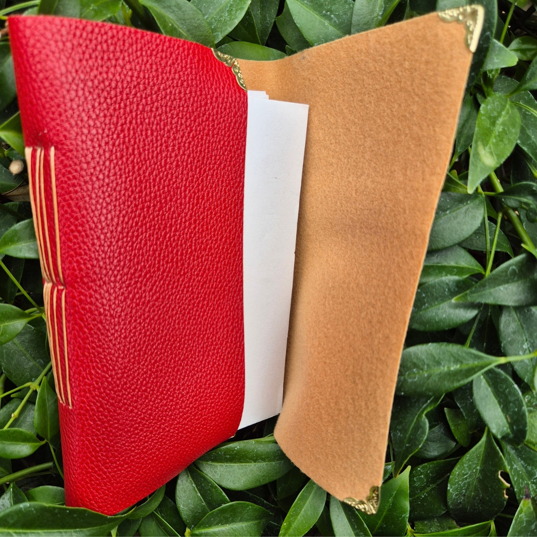 Red Leather 5 Signature Journal
