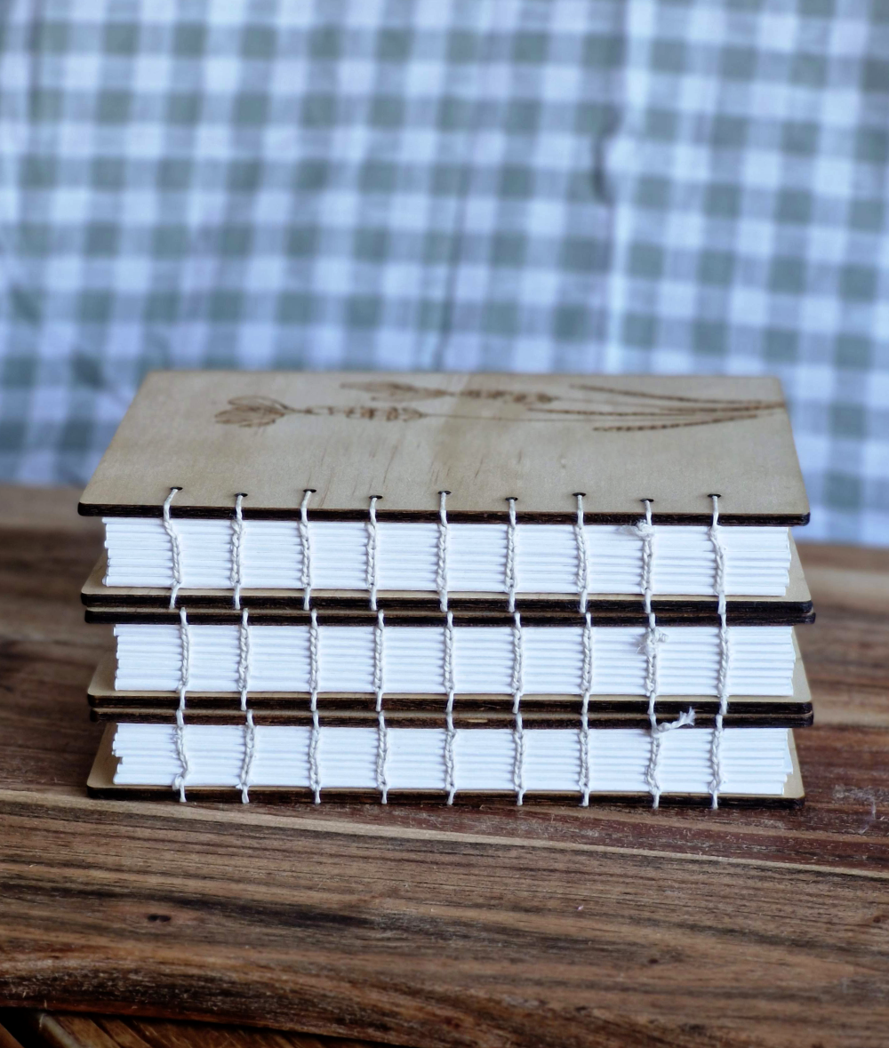 Wooden Handbound sketch book