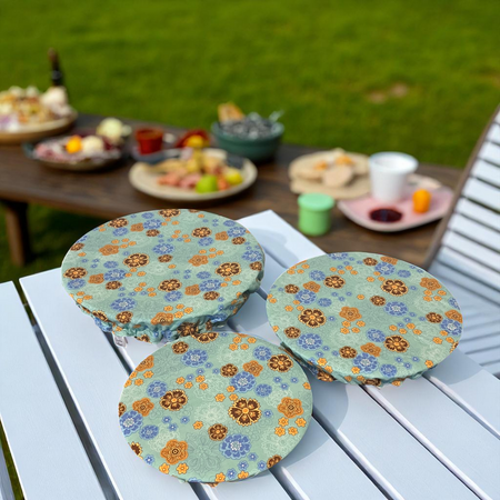 Reusable Fabric Bowl Covers – Set of 3 | Flower power