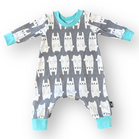 Organic Cotton Knit Long Leg Baby Jumpsuit - Mixed Sizes and Prints