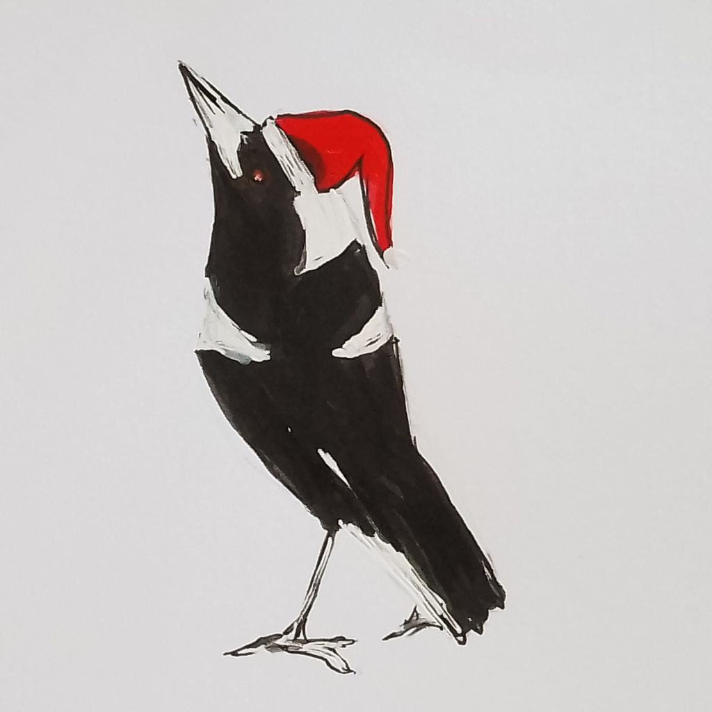 Quirky Magpie Christmas Cards - 7 designs