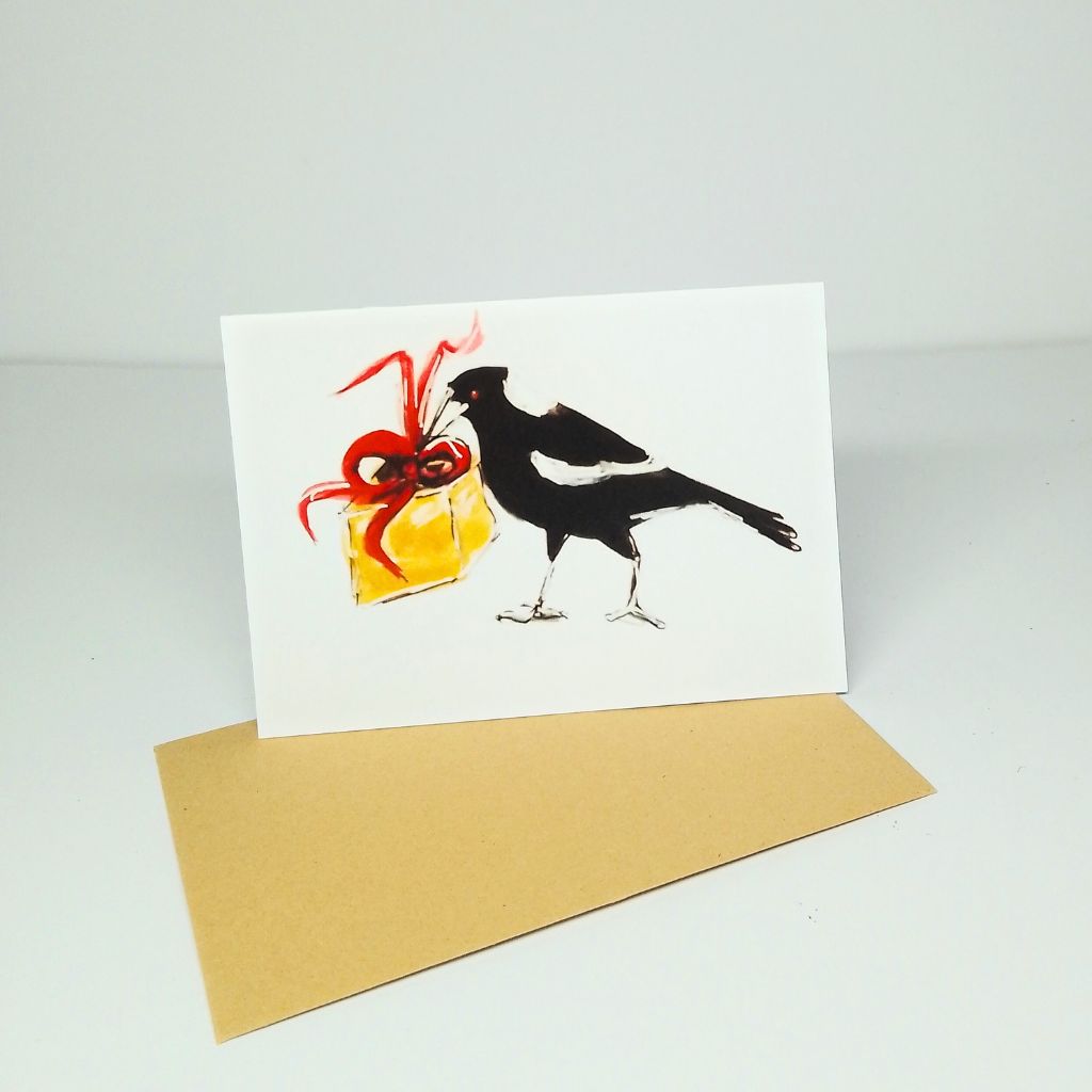 Quirky Magpie Christmas Cards - 7 designs