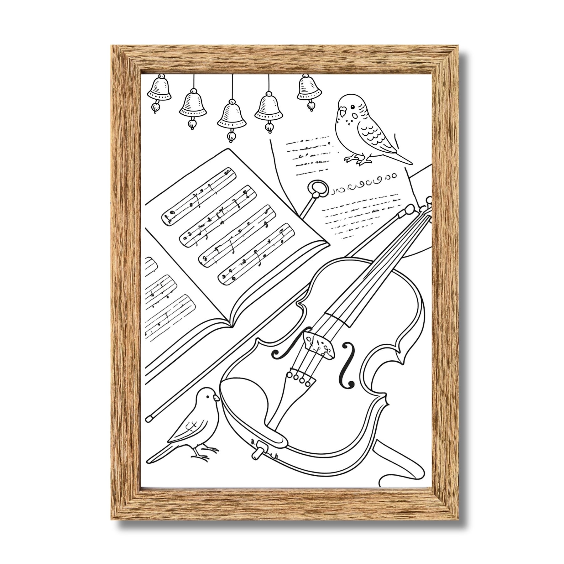 Framed A4 Bird Wall Art Print