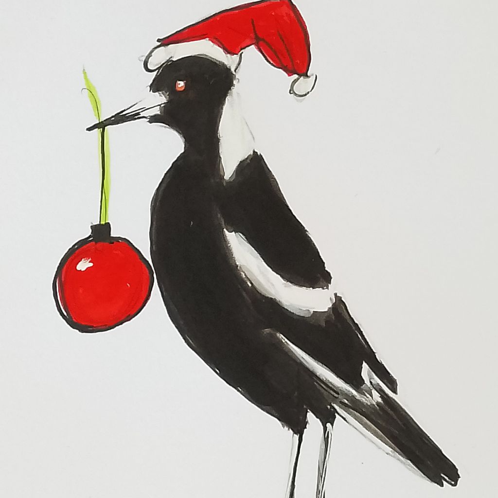 Quirky Magpie Christmas Cards - 7 designs