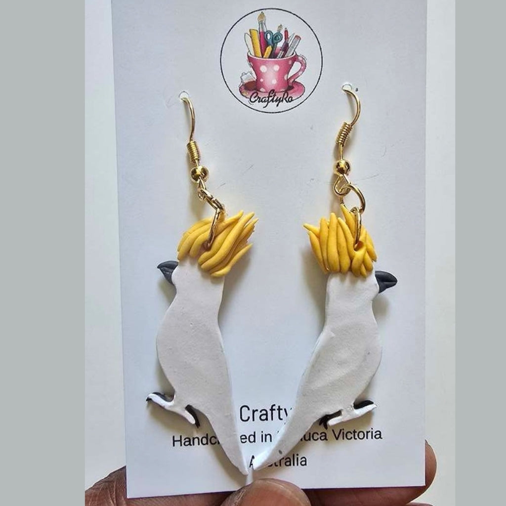 Australian Cockatoo Earrings