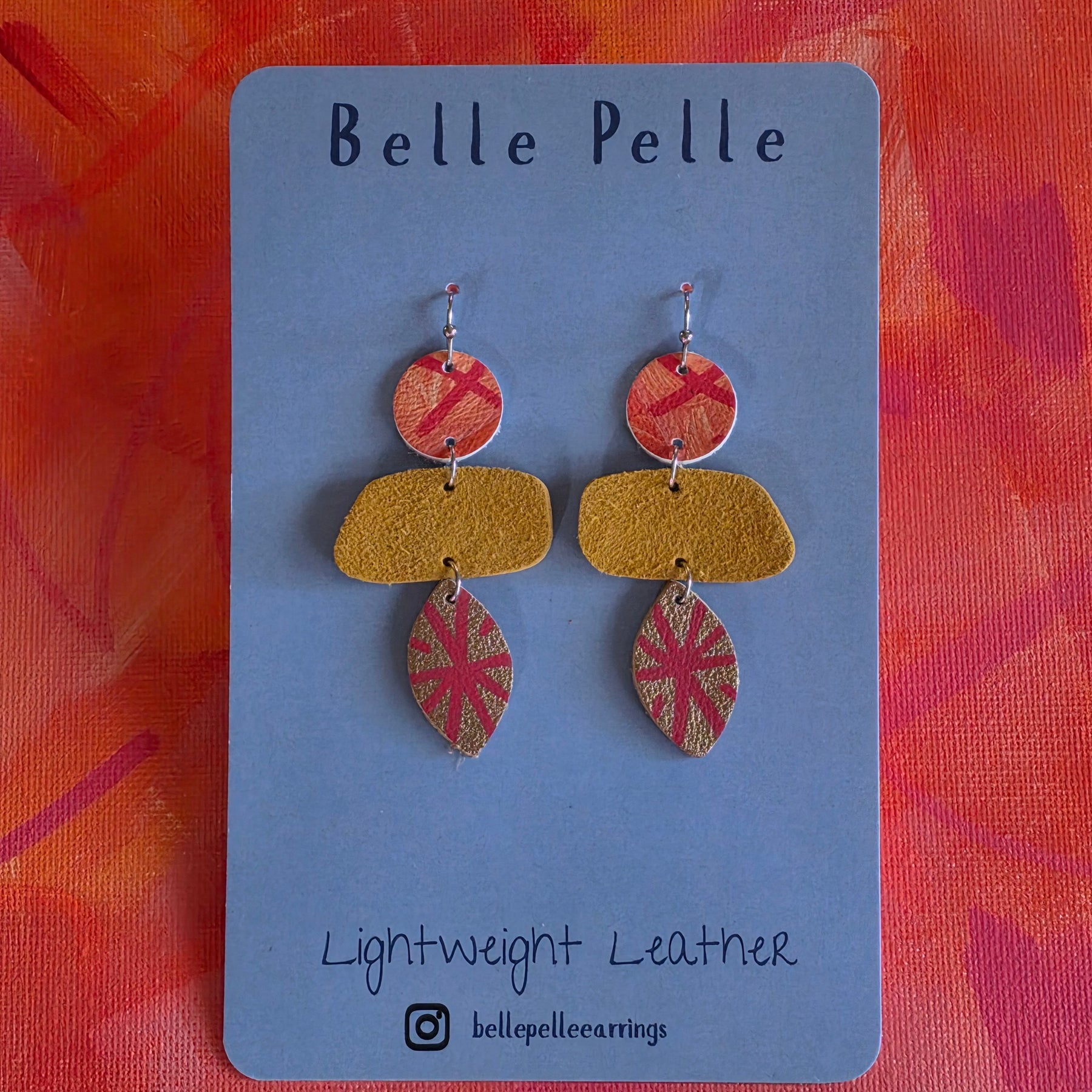 Dolce Musa Leather Earrings (contemporary edition) – Autumn Spice
