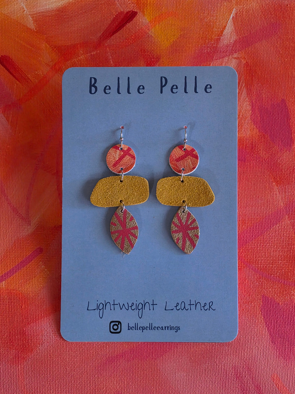 Dolce Musa Leather Earrings (contemporary edition) – Autumn Spice