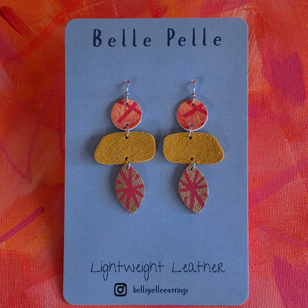 Dolce Musa Leather Earrings (contemporary edition) – Autumn Spice