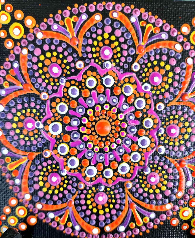 Original Dot Art design called "Tangelo "