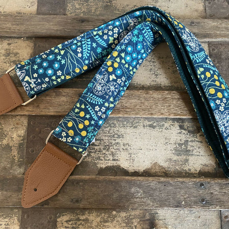 Guitar Strap - Greens & Yellows