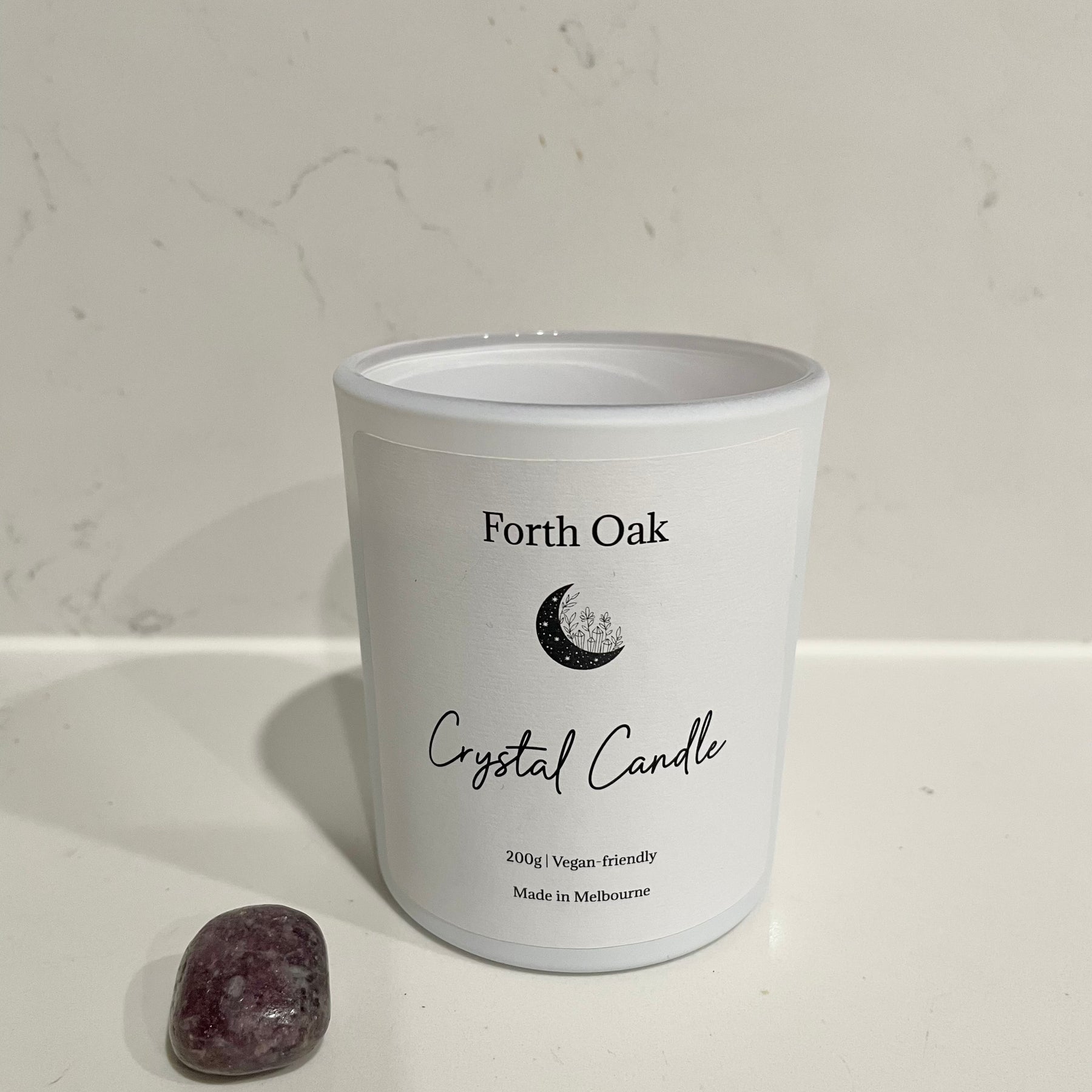Amethyst Crystal Candle 200g