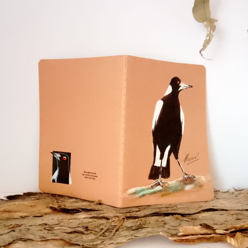 Magpie Handpainted Series of Notebooks