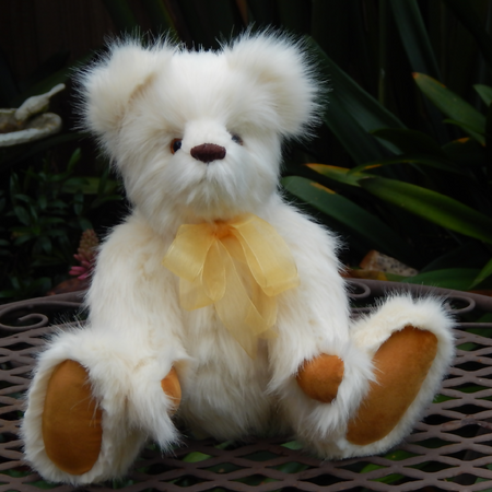 One of a Kind Collectable Cream Teddy Bear