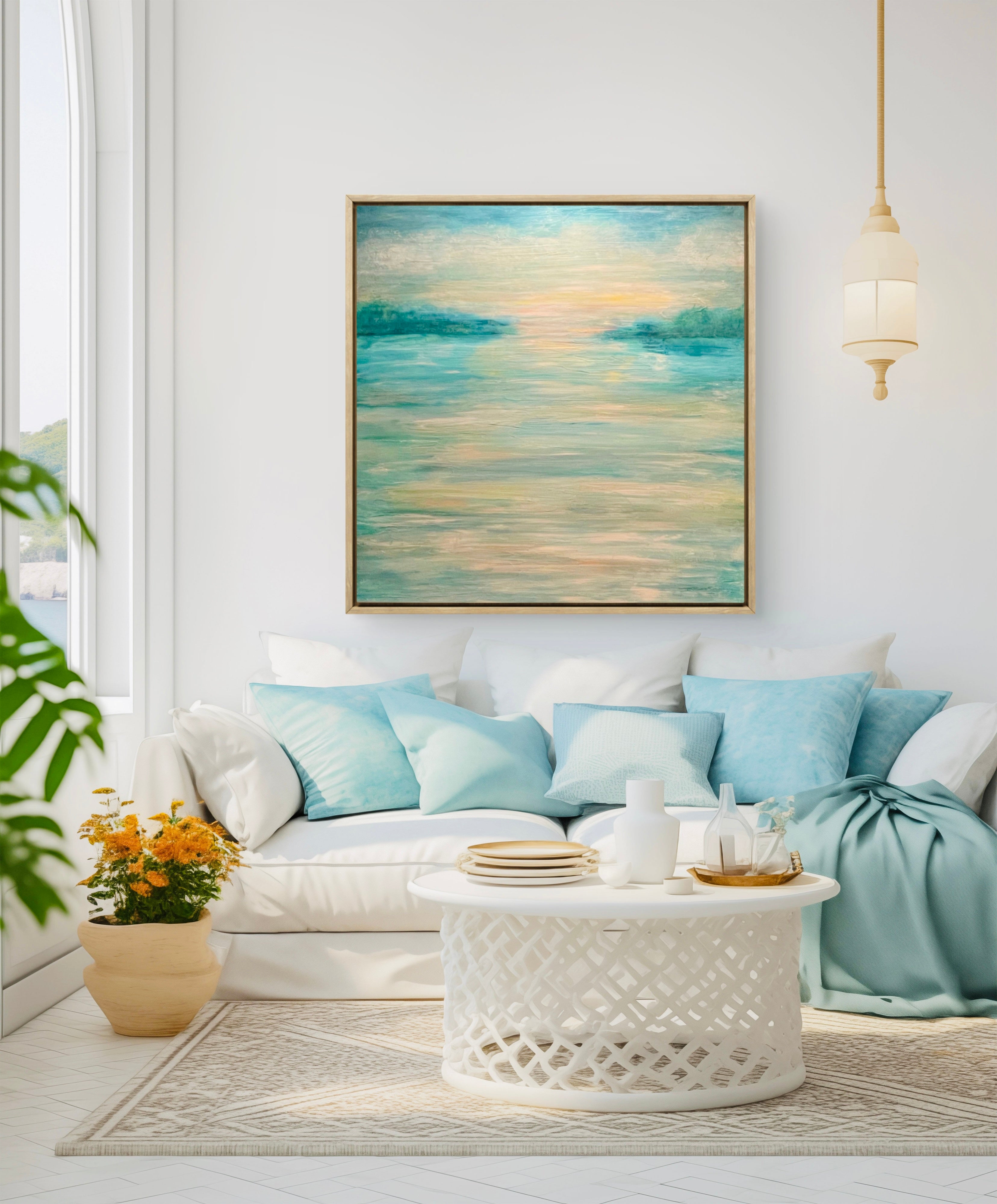 Sweet Melody - XL Abstract Seascape 79x79