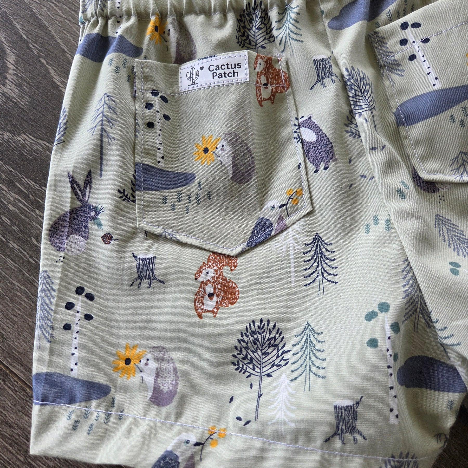 "Forest Friends" Boys Shorts - Size 3 Years