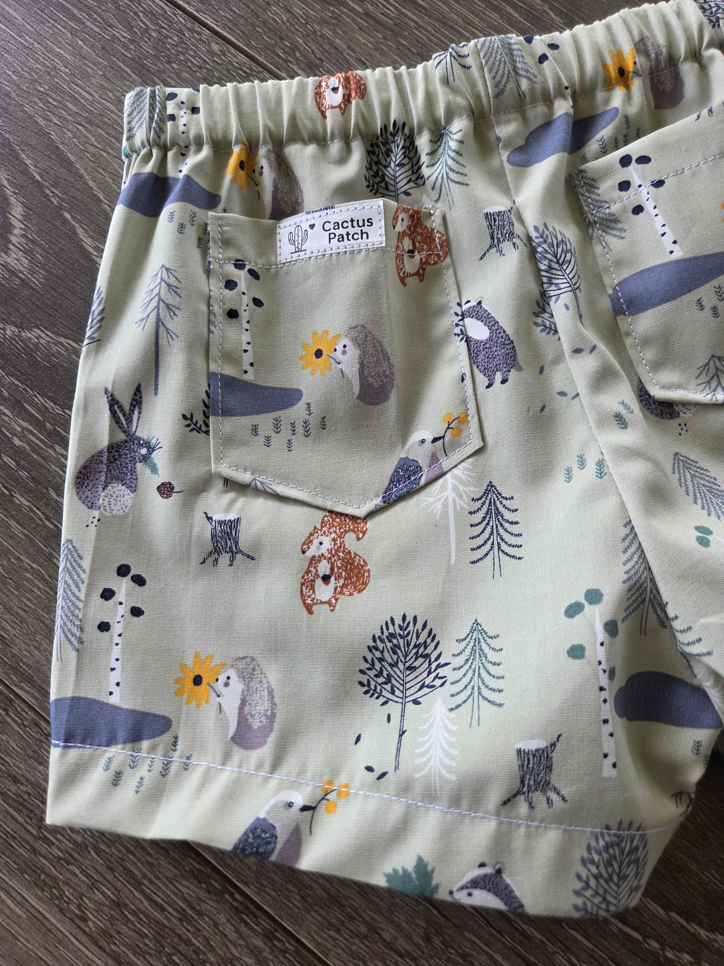 "Forest Friends" Boys Shorts - Size 3 Years